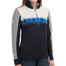 57%OFF レディースカジュアルセーター ノルウェーFjellセーターのデール - （女性用）メリノウール、ジップネック Dale of Norway Fjell Sweater - Merino Wool Zip Neck (For Women)画像